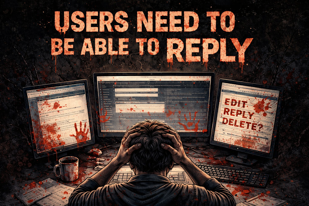 Users Need to Be Able to Reply