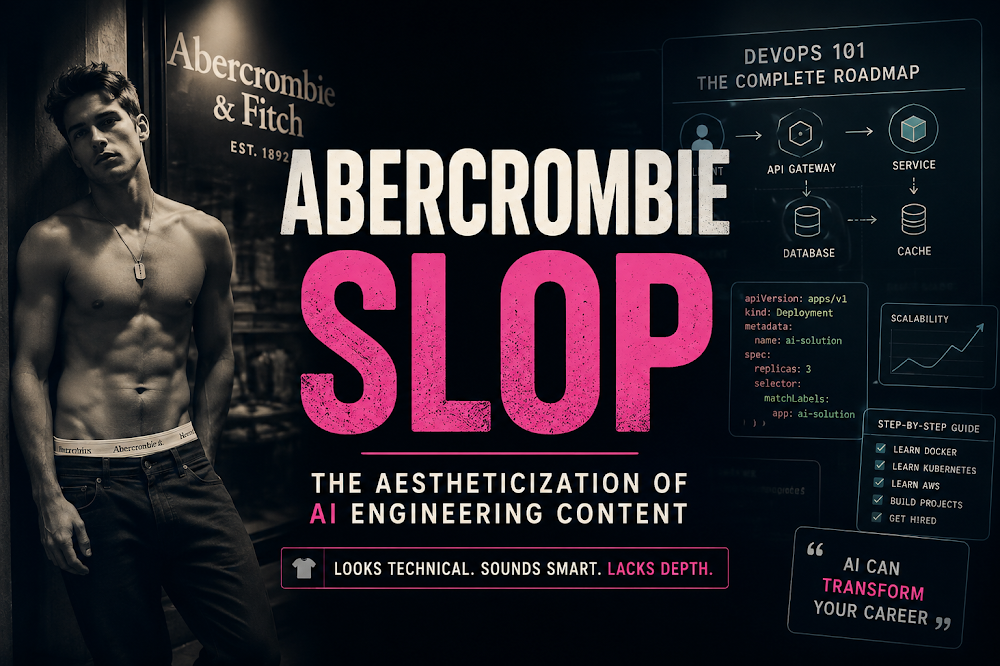 Abercrombie Slop: The Aestheticization of AI Engineering Content