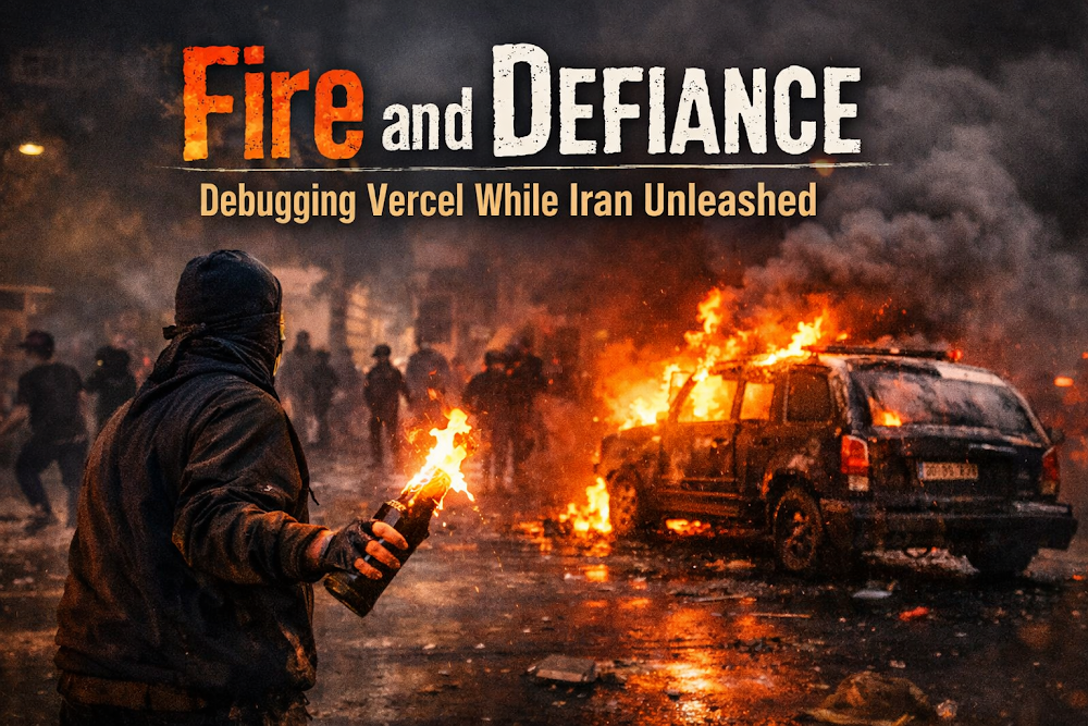 Fire and Defiance: Debugging Vercel While Iran Unleashed