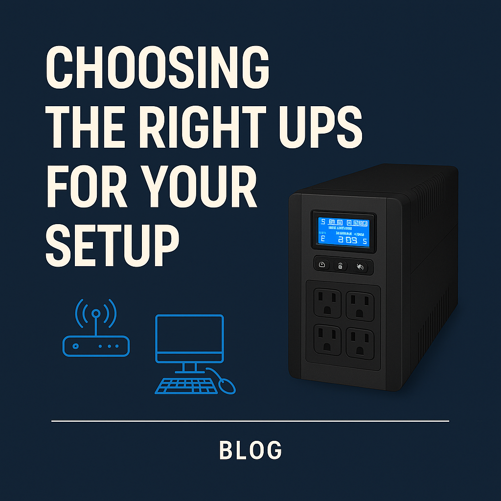 Choosing the Right UPS for Your Setup: My Journey with the CyberPower CP1600EPFCLCD + SKE Mini UPS for Full Network Protection